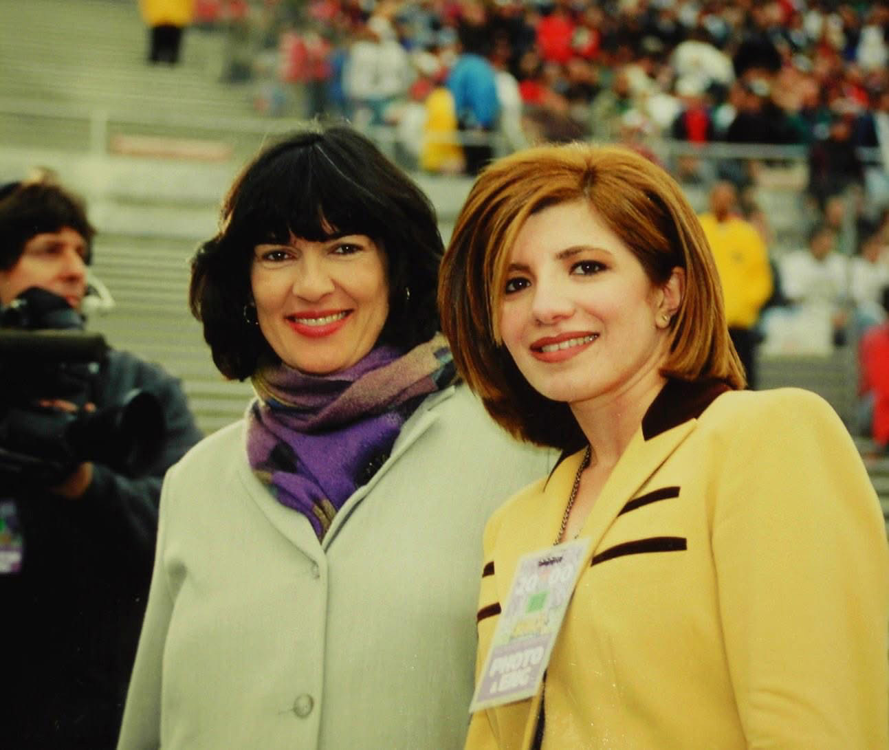 Mahtab Farid with Christian Amanpour, international correspondent